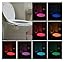 Motion Activated Toilet Night Light, NnxDeal LED Toilet Seat Light, Glow Bowl Auto Motion Sensor Detected Waterproof Colorful for Home Bathroom Washroom WC with 8 Colors Changing
