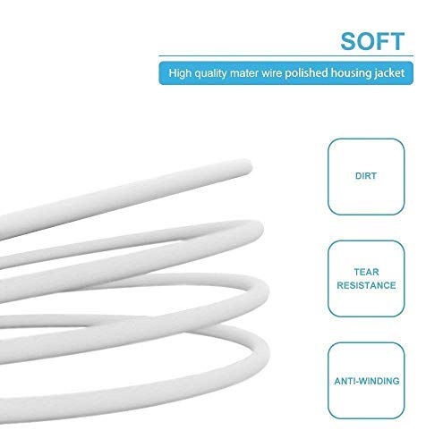 USB Cable, Quntis 3Pack 3ft Phone Charger Cable Fast Charging and Syncing Cord Compatible with iPhone X 8 Plus 7 Plus 6S Plus 6 Plus 5 5S 5C SE iPod iPad Pro and More, White