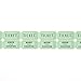 Raffle Ticket Roll, DOuble Roll of 2000-Count 50/50 Tickets, Green