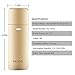 RICANK Nano Mister Handy Cool Mist Spray Facial Mister Sliding Hydrating Mini Steamer for Eyelash Extensions Moisturizing Face Sprayer Atomization Skin Care Instrument Rose Gold