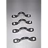 Stainless-Bimini-top-Pad-eye-strap-footmans-loop-95mm-Qty-4