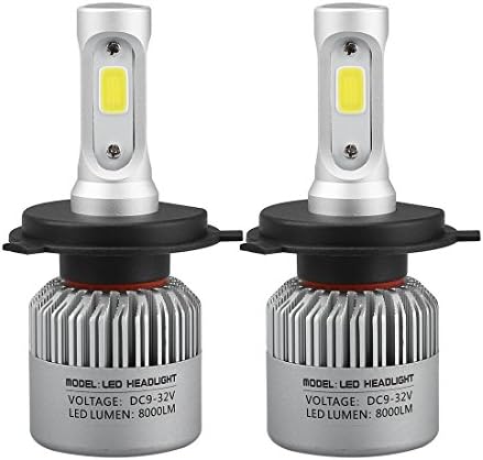 TBAO H4 LED Car Headlight Fog Light 8000lm Bridgelux COB Chips, Headlight Conversion Kits with Headlight Bulbs Car Light
