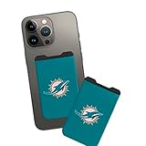 SOAR NFL Elastic Phone Wallet 2PK, Miami Dolphins