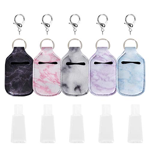 HoroM Hand Sanitizer Keychain Holder for Backpack Refillable Bottles