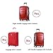 Fvstar Luggage Cover Spandex Elastic Suitcase Cover Cute Washable Luggage Protector TSA Approved Thickened Baggage Protective Cover Fits 25-28 inch Carry On