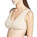 Mamaway Antibacterial Crossover Sleeping Nursing Bra - Nude - XL