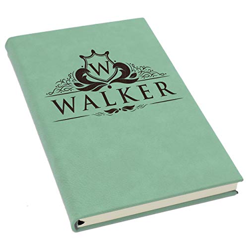 The Wedding Party Store Personalized Journal Notebook - Custom Engraved Travel Writers Gift for Women Men Kids Teachers Students (Teal)