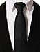 H2H Mens Comfortable Zipper Stripe Patterned Neck Tie ONESIZE (KMANT075) Black