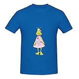 Little Princess Duk Mens Crew Neck Cotton Shirts Blue