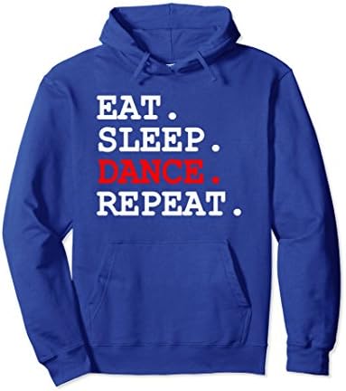 Unisex Eat Sleep Dance Hoodie Hip Hop for Women Men Kids Girls Boys Small Royal Blue
