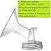 Nenesupply 21mm 2 pc Flanges Compatible with Spectra S2 S1 9 Plus Synergy Gold Breastpump Replacement to Spectra Pump Parts Flange Accessories Wide Mouth Work with Valve Backflow Protector Bottle