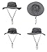 YOYEAH Outdoor UPF 59+ Boonie Hat Outdoor Mesh Sun Hat Bucket Hats Fishing Hats Dark Grey