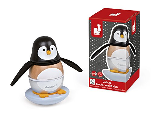 Janod Stacker & Rocker Penguin Toy, Mixed