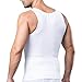 Jiao Miao Mens Waist Body Shaper Vest T-Shirt Tank Tops,T001-White-L
