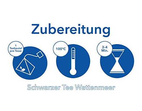 Schwarzer Tee Earl Grey im Pyramidenbeutel aromatisch - Wattenmeer 15 Beutel Schwarztee Mehr Meer Sylter Teekontor – Bild 7