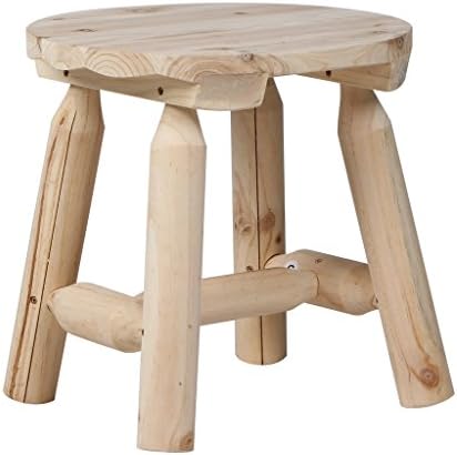 VH FURNITURE Outdoor Furniture Round 15.75-Inch Side Table, Nature Wood