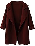 SheIn Women's Long Sleeve Cardigan Lapel Open Front Sweater