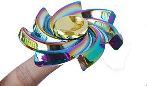 Spinner Fidget Hand Sunflower EDC Toy Zinc Alloy Rainbow Colorful Relieves your stress ADHD Ultra Fast Bearing High Speed