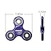 Sunshine Tri-Spinner Fidget EDC Toy Stress Reducer, High Speed Stainless Steel Bearing - Perfect For ADD, ADHD, Anxiety, and Autism Adult Children (Blue)