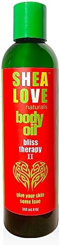 ORGANIC BODY OIL Blend With Shea Butter Oil, Coconut Oil, Aloe Vera Oil, Jojoba Oil, Six Essential Oils For Natural Skin Care - 8 oz.
