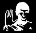 VDC | (WHITE) Spock Star ST Trek Vinyl Car/Laptop/Window/Wall Decal