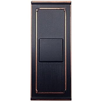 doorbell wireless hampton bay button bronze finish mediterranean