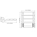 Stylish Sapele Folding Shower Seat With Chrome Hinges & Wide Base - 12