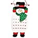 OULII Countdown to Christmas Santa Advent Calendar Hanging Ornaments For Home Office Party Decoration (Snowman)