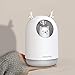 HOPEME Cool Mist USB Humidifier with Adjustable Mist Mode, 300ml Water Tank Lasts Up to 10 Hours, 7 Color LED Lights Changing, Waterless Auto Shut-off for Bedroom, Home, Office (White)…