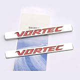 Yoaoo® 2x OEM Red Vortec Emblems Badge for Chevrolet 2500hd GMC Sierra Silverado Gm Truck 6.0 Liter Badge Chrome 2