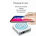 Tronoe Wireless Phone Charger,6700mAh Portable Power Bank Detachable USB Wall Charger Multi-Protection Three Port Power Adapter Charging Block Compatible with iPhone,Samsung,Phone More. (White)