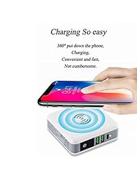 Tronoe   Cargador inalámbrico para teléfono, cargador de pared USB desmontable de 6700mAh con tres puertos, adaptador de alimentación, bloque de carga compatible con iPhone, Samsung, teléfono más.
