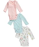 Carter's Baby Girls' 3 Pack Side Snap Bodysuits (Baby)
