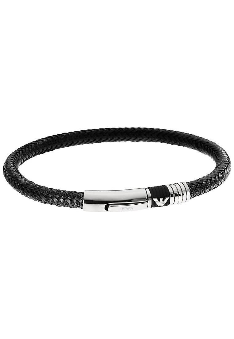 Emporio Armani Bracelet for Men -, Inner length: 190mm black Stainless Steel Bracelet, EGS1624001 — image 1