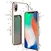 iPhone X Case, Humixx Ultra Slim Crystal Clear Soft TPU Back Cover with Plating Frame Protective Cover Case for iPhone X (Gold)