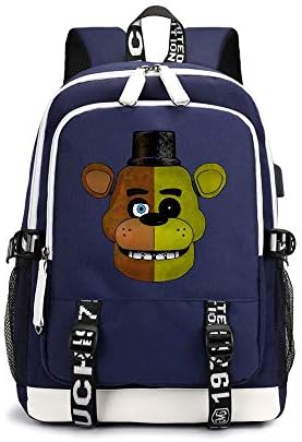 Five Nights at Freddy's Casual Backpack Backpack Camping Hiking Backpack Printed School Rucksack Trekking Rucksack Travel Bag Unisex (Color : Blue04, Size : 31 X 16 X 45cm)