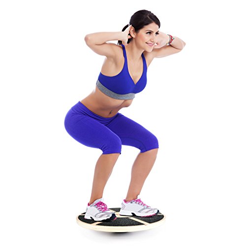 Body-Mind-Balance-Board-Deluxe-Wackelbrett-fuer-Physio-Therapie-Kreisel-Training-Trainiert-Gleichgewicht-Koordination
