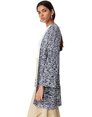 Mango Women's Bicolor Cotton Cardigan