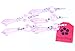 Sun Cling Chandelier Icicle Crystal 38mm, Pack of 20 (Pink)
