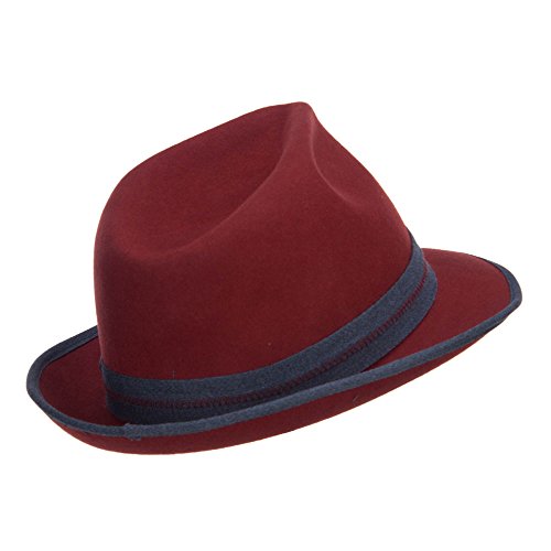 Women's Wool Felt Band Fedora - Apricot OSFM
