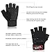 Trideer Workout Gloves, Full Palm Protection & Extra Grip, Gym Gloves for Weight Lifting, Training, Fitness, Exercise (Men & Women) (Black, M)