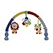 SHILOH Baby Travel Play Arch Stroller Pram Activity Bar with Rattle Squeak Mirror, Lion Giraffe