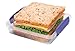 Sistema Klip It Collection Sandwich Box Food Storage Container, 15.2 Ounce/1.9 Cup each