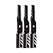 Set of 3, Longer Life 596-354 Gator Fusion G5 3-In-1 Mulching Blades to Replace John Deere M127500, M127673, or M145476. Made in USA