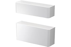 Yamazaki 7365 Magnetic Umbrella Stand, White, Top: Approx. W 7.4 x D 2.0 x H 2.0 inches (18.8 x 5 x 5 cm), Bottom Width 7.3 x Depth 2.0 inches (8 cm), Smart Smart Umbrella Stand, Space Saving