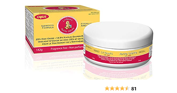 Li'l goat's Milk (canus) diaper rash ointment fragrance free 5oz (779242119206)