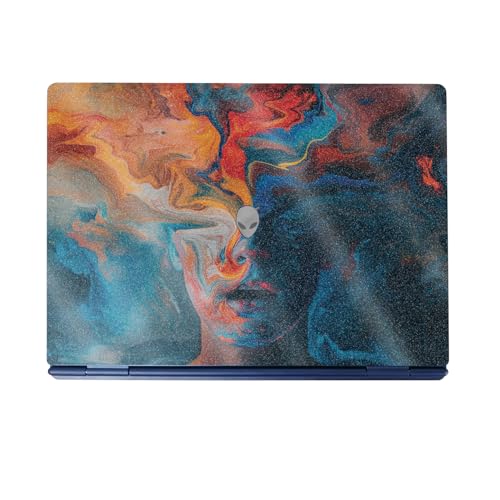 Glossy Glitter Laptop Skin Compatible with Alienware 16/16X Aurora (2025) - Out…
