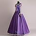 Angelaicos Womens Princess Costume Party Long Purple Victorian Dress (L)
