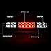 Auto Dynasty Dual Row LED 3rd Third Tail Brake Light Cargo Lamp Compatible with Ford F150 2004-2008 Lincoln Mark LT 2006-2008, Black Housing Smoked Lens