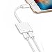 2 in 1 Lightning Adapter for iPhone X 8/8/7/7 Plus. Phone Accessories Aux Audio Headphone and Charge Cable Splitter.Dual Lightning Adapter Compatible for iOS 10.33/11or Later